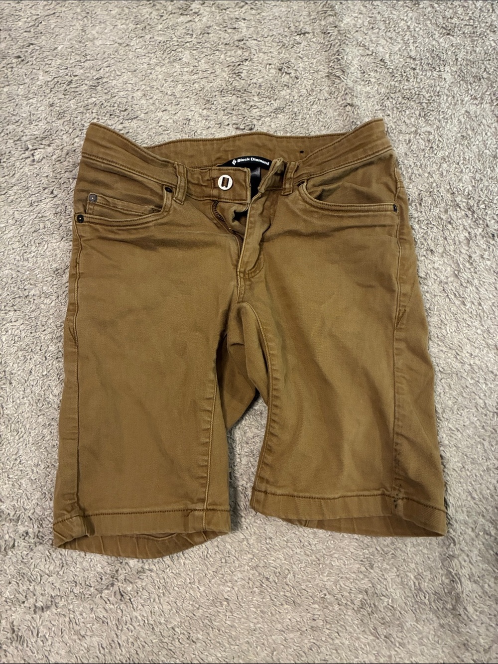 Black Diamond Men's Tan Stretch Twill Shorts